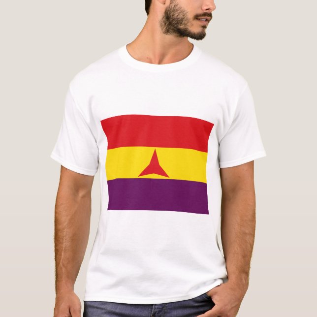 International Brigades Flag (Spanish Civil War) T-Shirt (Front)
