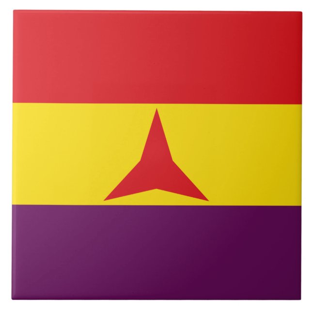 International Brigades Flag (Spanish Civil War) Tile (Front)