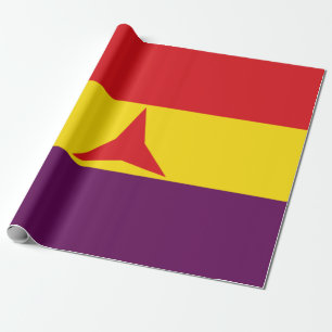 International Brigades Flag (Spanish Civil War) Wrapping Paper