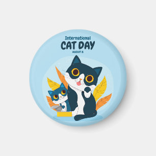 International Cat Day Magnet