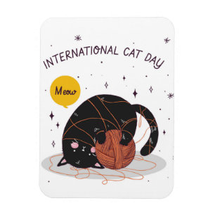 International Cat Day Magnet