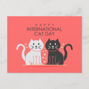 International Cat Day Postcard