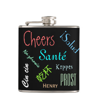 International Cheers Flask