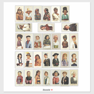International Children world travel collage sheet