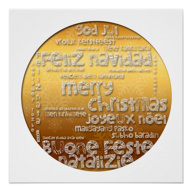 International Christmas Greeting Perfect poster (Front)