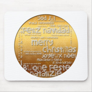 International Christmas Navidad Greeting Mousepad