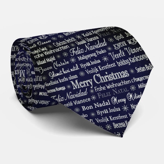 International Christmas Tie (Rolled)