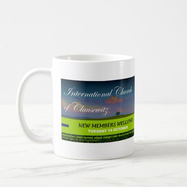 International Church of Clausewitz - Invitation Coffee Mug (Left)