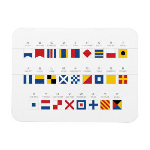 International Code of Signals Alphabet Magnet