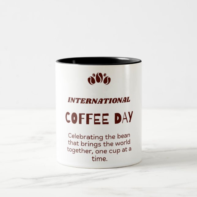 International Coffee Day Mug - Celebrating The Bea (Center)
