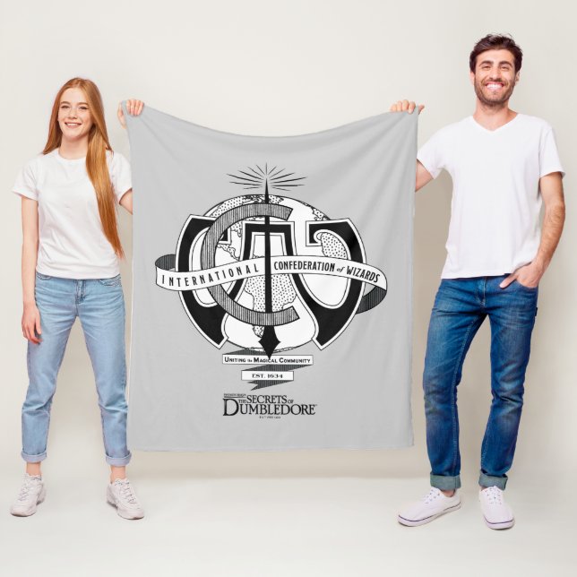 International Confederation of Wizards Logo Fleece Blanket (In Situ)