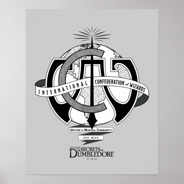 International Confederation of Wizards Logo Poster (Front)