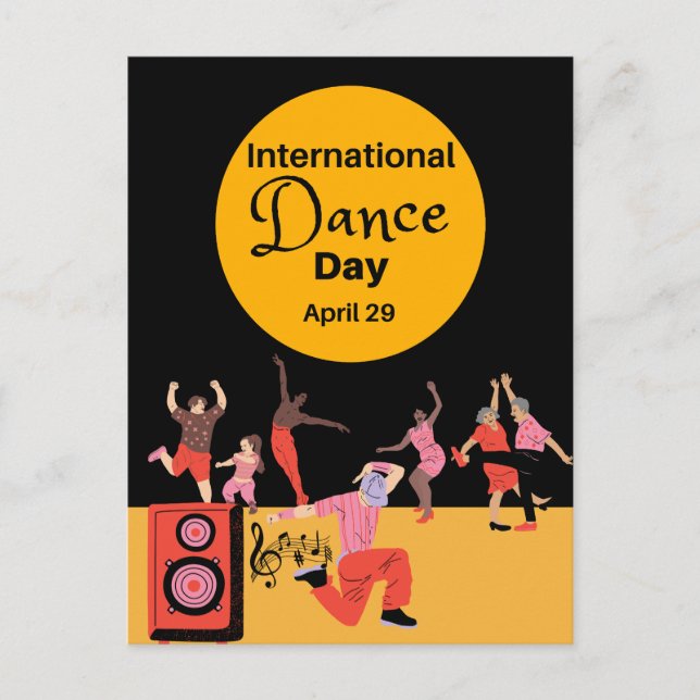 International Dance Day | World Dance Day Postcard (Front)