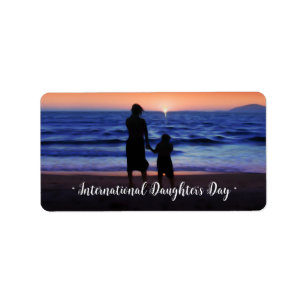 International Daughter's Day Label
