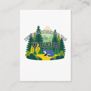 International Day of Forest in German Enclosure Card