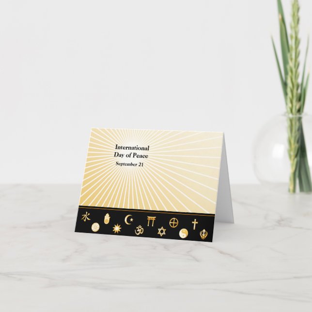 International Day of Peace Greeting Card (Front)