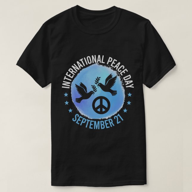International Day of Peace Shirt, Peace Day 21 Sep T-Shirt (Design Front)