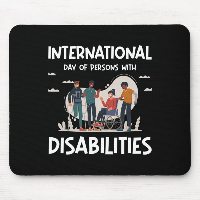 International Day Of Person With Disabilities  Mouse Mat (Front)