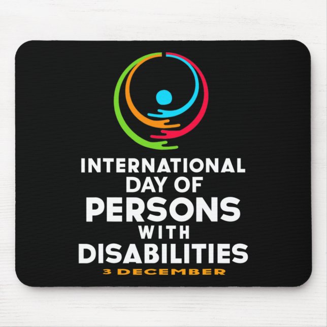 International Day of Persons with Disabilities 3 Mouse Mat (Front)