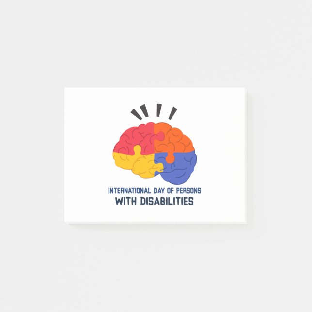 International Day of Persons with Disabilities Post-it Notes (Front)