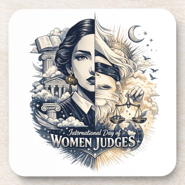 International Day of Women Judges Coaster (Front)