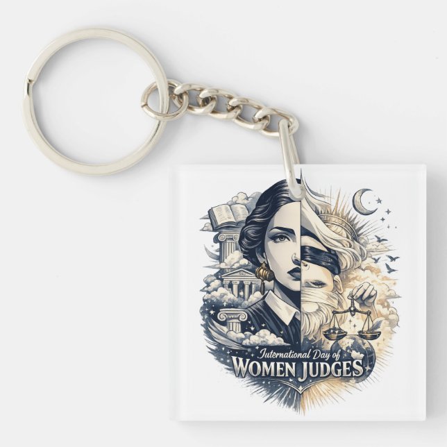 International Day of Women Judges Key Ring (Front)