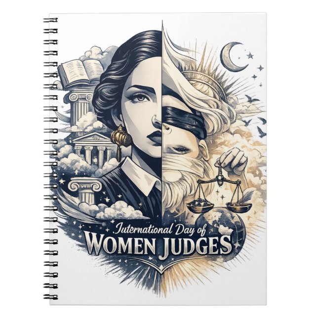 International Day of Women Judges Notebook (Front)