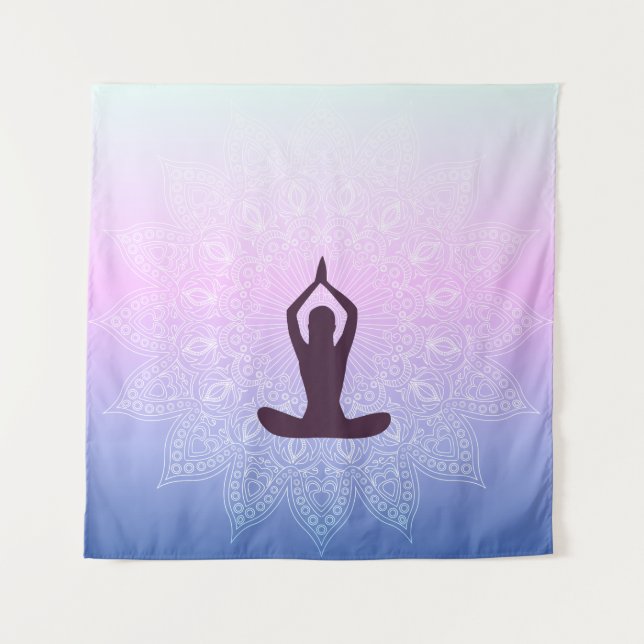 International Day of Yoga 21 June Tapestry (Front)