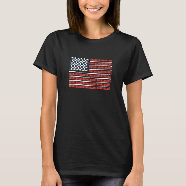 International Dot Day American Flag Polka Dot Kids T-Shirt (Front)