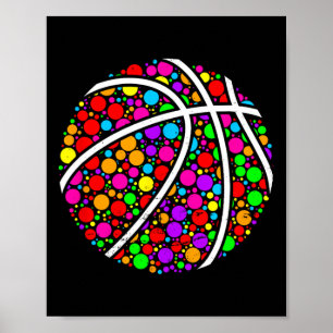 International Dot Day Fun Coloured Bysketbyll Polk Poster
