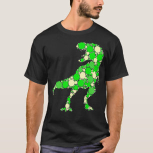International Dot Day Green Polka Dot Rex Dinosaur T-Shirt