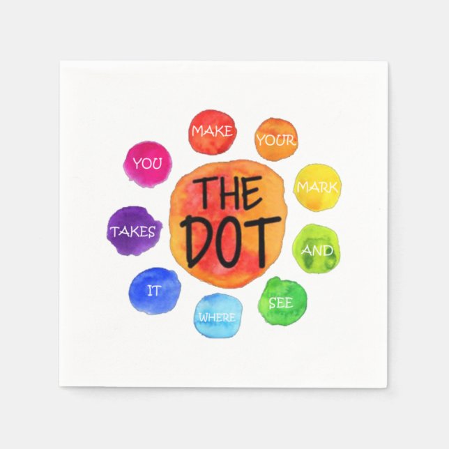 International dot day  napkin (Front)