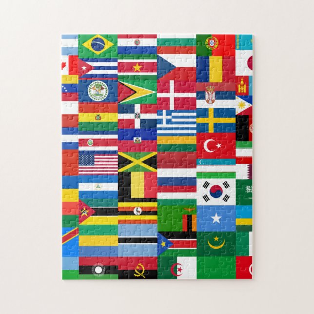 International Flag Collage Jigsaw Puzzle (Vertical)