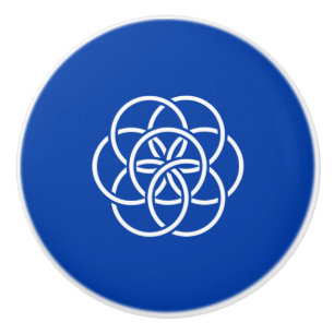 International Flag of Planet Earth Ceramic Knob
