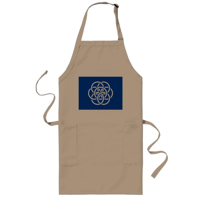International Flag of Planet Earth Long Apron (Front)