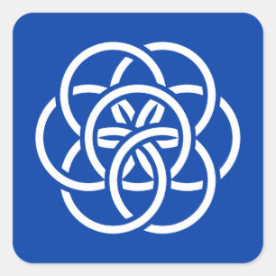 International Flag of Planet Earth Square Sticker