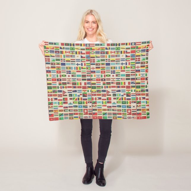 INTERNATIONAL FLAGS pets Fleece Blanket (In Situ)