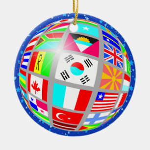 International Flags - SRF Ceramic Tree Decoration