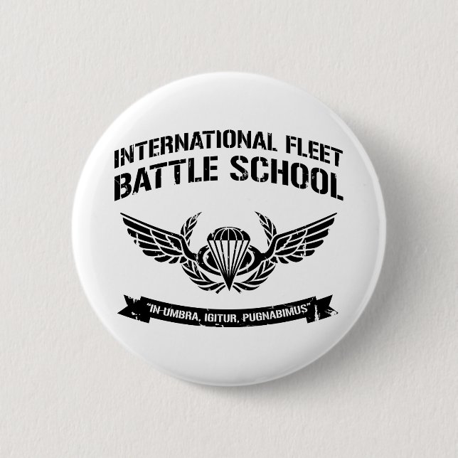 International Fleet Battle School Ender 6 Cm Round Badge (Front)