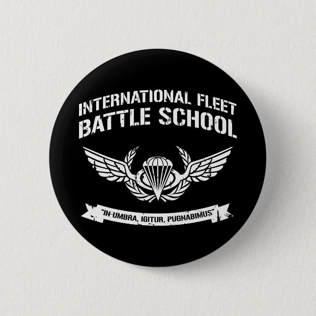 International Fleet Battle School Ender 6 Cm Round Badge (Front)
