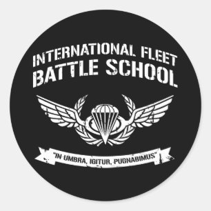 International Fleet Battle School Ender Classic Round Sticker