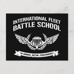International Fleet Battle School Ender Postcard