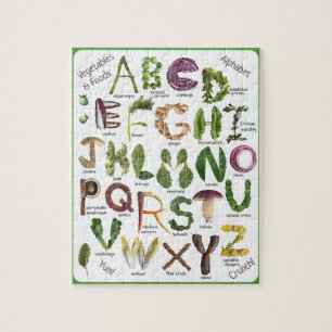 International Food Alphabet  Jigsaw Puzzle