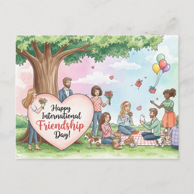International Friendship Day Postcard (Front)