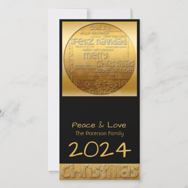 International G Greeting Xmas Personalised PhotoC Holiday Card (Front)