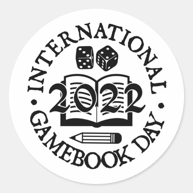 International Gamebook Day 2022 Sticker (Front)