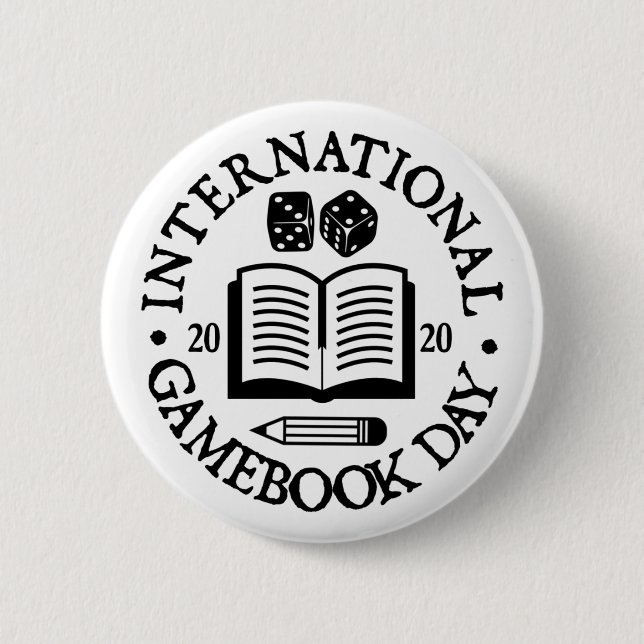 International Gamebook Day Badge (Front)