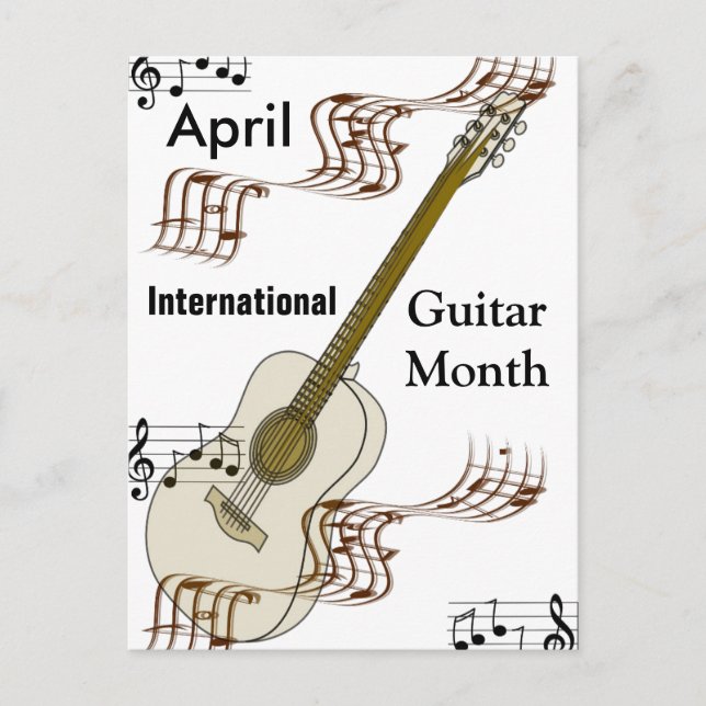 International Guitar Month Postcard (Front)