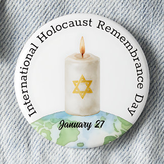 International Holocaust Remembrance Day Button