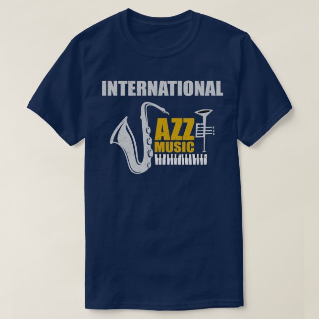 International Jazz Music  T-Shirt (Design Front)